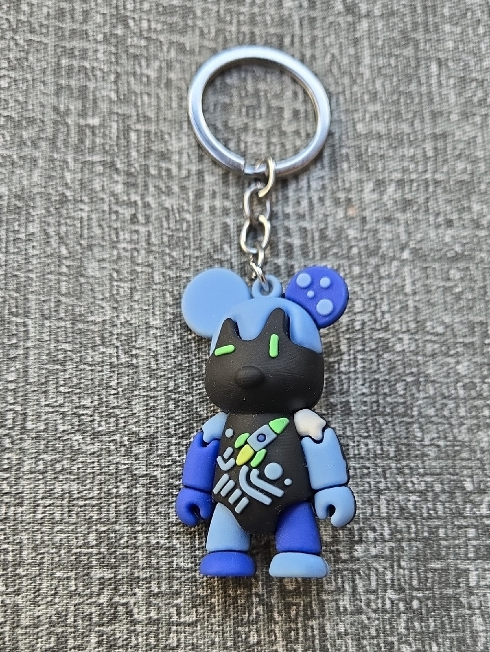Space Bear Key/Bag Charm GUC 4"x1.5"